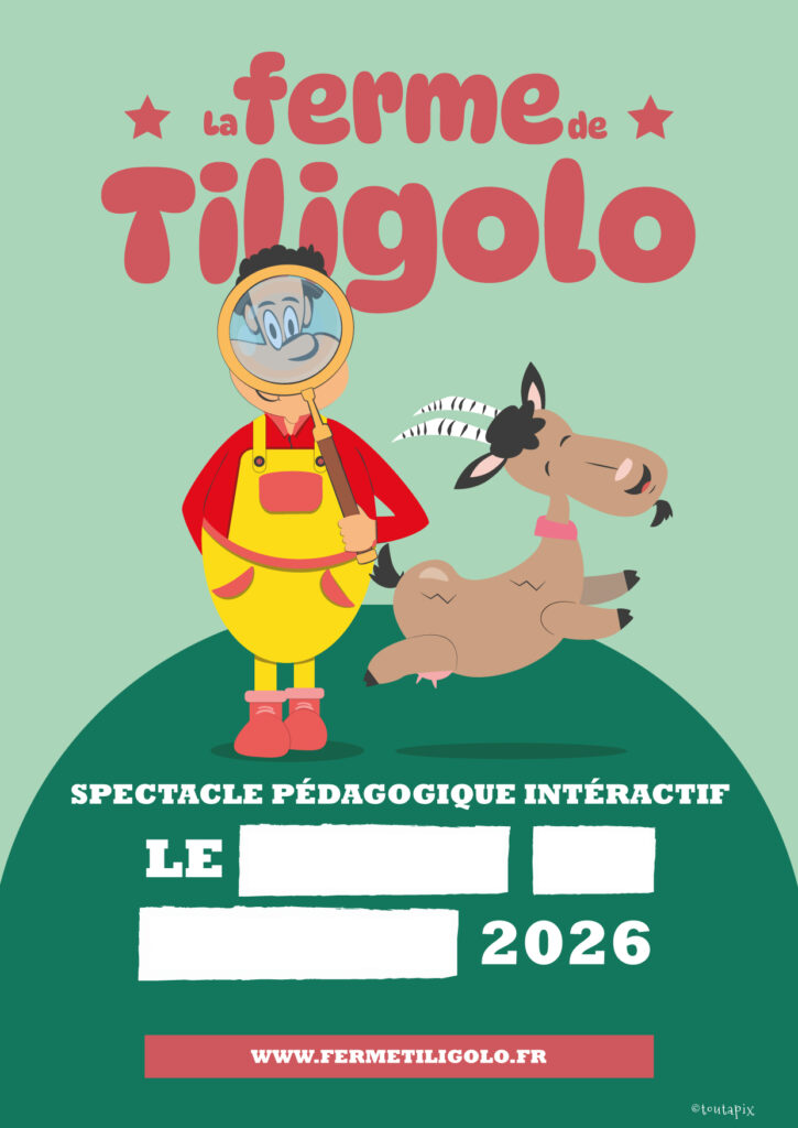 Affiche spectacle 2025 ferme tiligolo